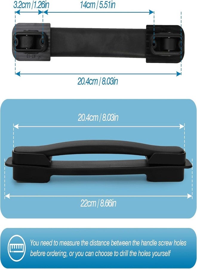 RupeeRise Trolley Handle Spare Parts, Suitcase Handle Replacement, Waterproof Luggage Handle for Travel Accessories, Versatile Handle for Trolley Bags(Matching Screws) - Image 2